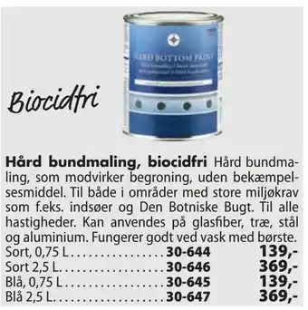 Hård bundmaling, biocidfri
