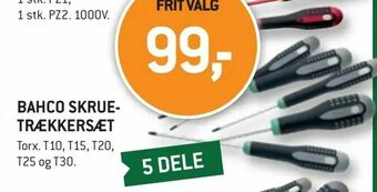 XL-BYG Bahco skruetrækkersæt tilbud