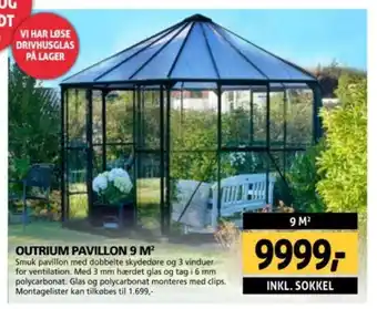 XL-BYG OUTRIUM PAVILLON 9 M tilbud