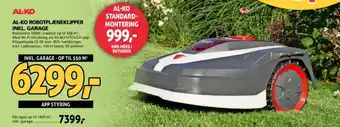 XL-BYG AL-KO ROBOTPLÆNEKLIPPER INKL. GARAGE tilbud