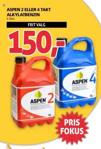 XL-BYG ASPEN 2 ELLER 4 TAKT ALKYLATBENZIN tilbud
