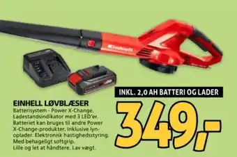 XL-BYG EINHELL LØVBLÆSER tilbud