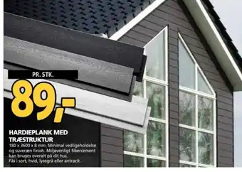 XL-BYG HARDIEPLANK MED TRÆSTRUKTUR tilbud