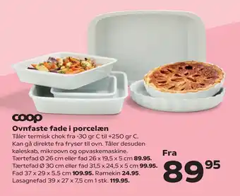 Ovnfaste fade i porcelæn