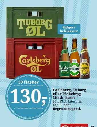 Dagli'Brugsen Carlsberg, Tuborg eller Påskebryg 30 stk. kasse tilbud
