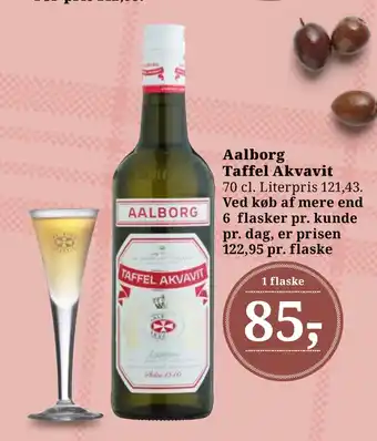 Dagli'Brugsen Aalborg Taffel Akvavit tilbud