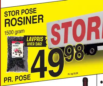 ABC Lavpris ROSINER tilbud