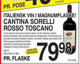 ABC Lavpris CANTINA SORELLI ROSSO TOSCANO tilbud