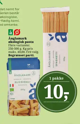 Dagli'Brugsen Änglamark økologisk pasta tilbud