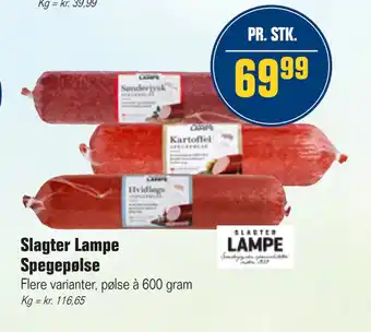 Otto Duborg Slagter Lampe Spegepølse tilbud