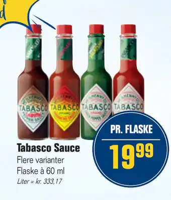 Otto Duborg Tabasco Sauce tilbud