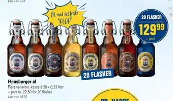 Otto Duborg Flensburger øl tilbud