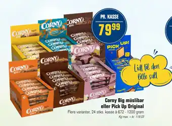 Otto Duborg Corny Big müslibar eller Pick Up Original tilbud