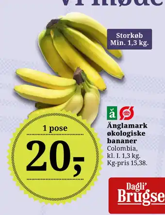 Dagli'Brugsen Änglamark økologiske bananer tilbud