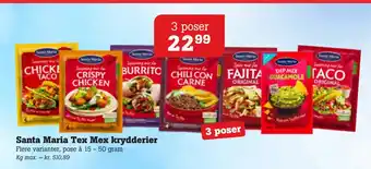 Poetzsch Padborg Santa Maria Tex Mex krydderier tilbud