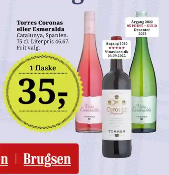 Dagli'Brugsen Torres Coronas eller Esmeralda tilbud