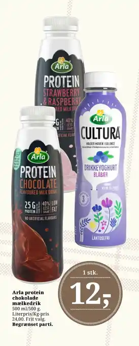 Dagli'Brugsen Arla protein chokolade mælkedrik tilbud