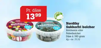 Poetzsch Padborg Nordthy Sukkerfri bolcher tilbud