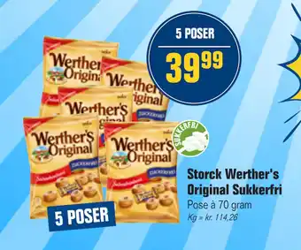 Otto Duborg Storck Werther's Original Sukkerfri tilbud