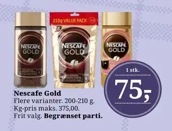 Dagli'Brugsen Nescafe Gold tilbud