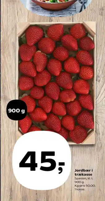 Jordbær i trækasse