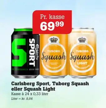 Poetzsch Padborg Carlsberg Sport, Tuborg Squash eller Squash Light tilbud