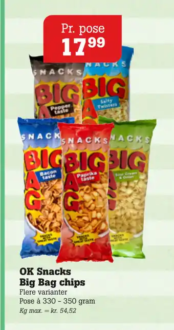 Poetzsch Padborg OK Snacks Big Bag chips tilbud