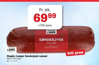 Poetzsch Padborg Slagter Lampe Sønderjysk salami tilbud