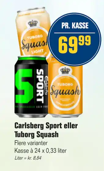 Otto Duborg Carlsberg Sport eller Tuborg Squash tilbud