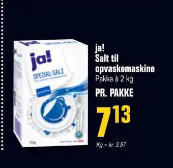 ja! Salt til opvaskemaskine