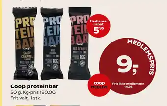 SuperBrugsen Coop proteinbar tilbud