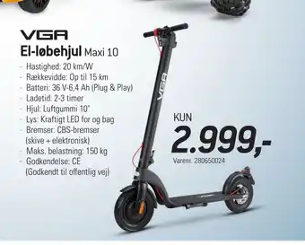 Thansen El-løbehjul tilbud