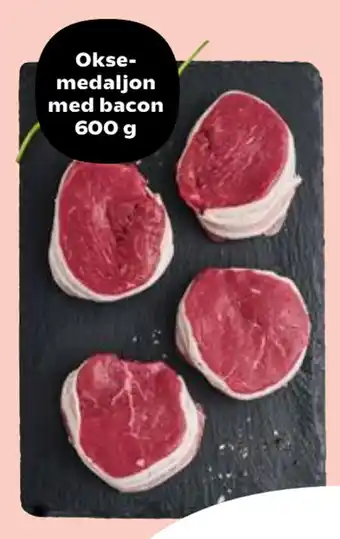 SuperBrugsen Oksemedaljon med bacon 600 g tilbud