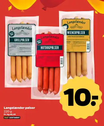 Netto Langelænder pølser tilbud