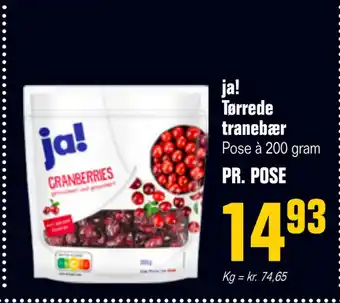 Poetzsch Padborg ja! Tørrede tranebær tilbud