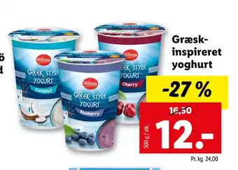 Lidl Græskinspireret yoghurt tilbud