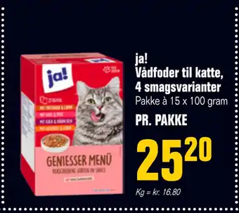 Poetzsch Padborg ja! Vådfoder til katte, 4 smagsvarianter tilbud