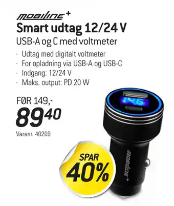 Thansen Smart udtag 12/24 V tilbud