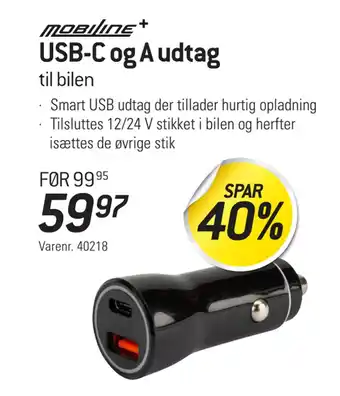 Thansen USB-C og A udtag tilbud