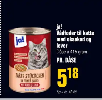 Poetzsch Padborg ja! Vådfoder til katte med oksekød og lever tilbud