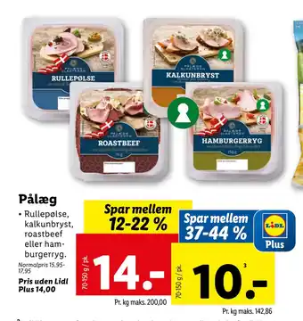 Lidl Pålæg tilbud