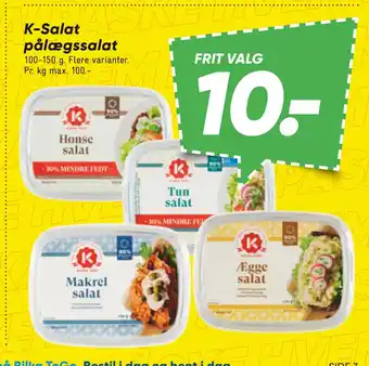 Bilka K-Salat pålægssalat tilbud