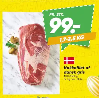 Bilka Nakkefilet af dansk gris tilbud