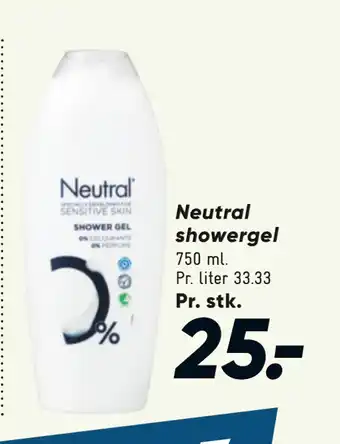 Bilka Neutral showergel tilbud
