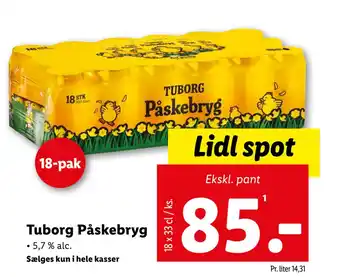 Lidl Tuborg Påskebryg tilbud
