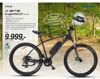 Thansen El-cykel MTB 27,5 tilbud