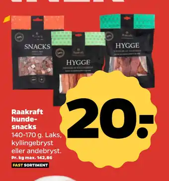 Netto Raakraft hundesnacks tilbud