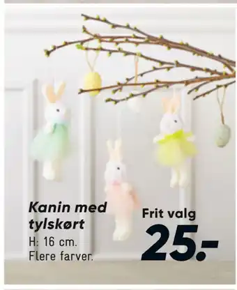 Bilka Kanin med tylskørt tilbud