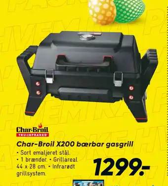 Bilka Char-Broil X200 bærbar gasgrill tilbud
