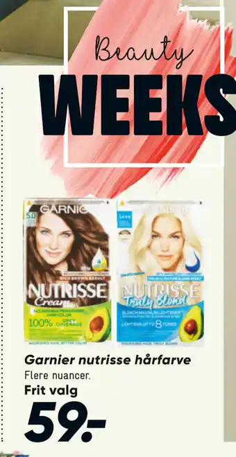 Bilka Garnier nutrisse hårfarve tilbud
